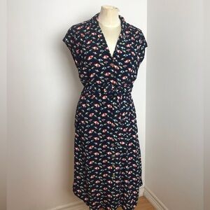 Maeve by Anthropologie Midi Dress Umbrella Print 8